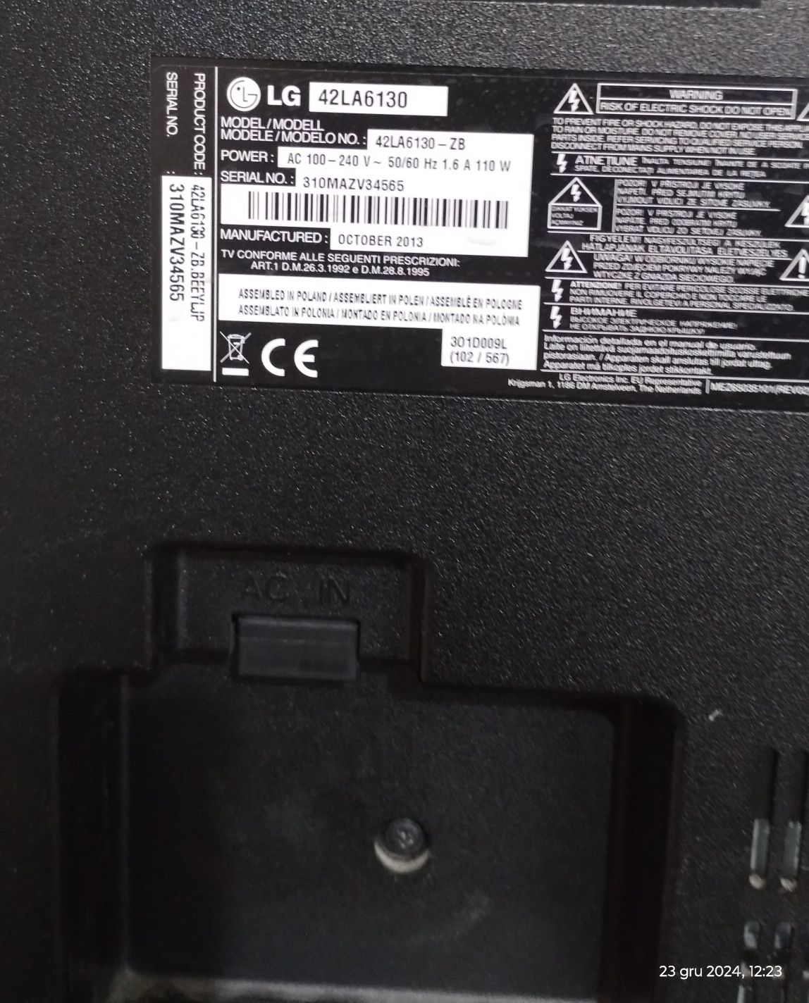 Telewizor LG 42 cal