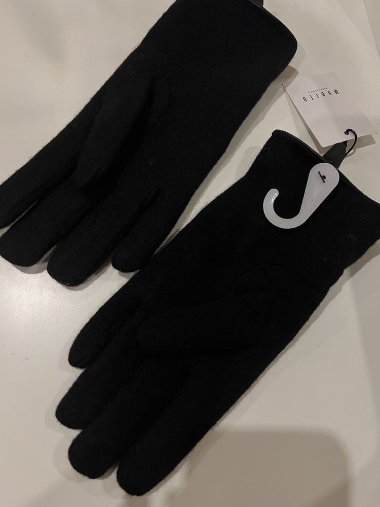 Перчатки gucci черные mohito тёплые