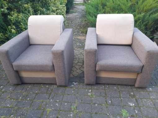 Dwa fotele ze schowkami