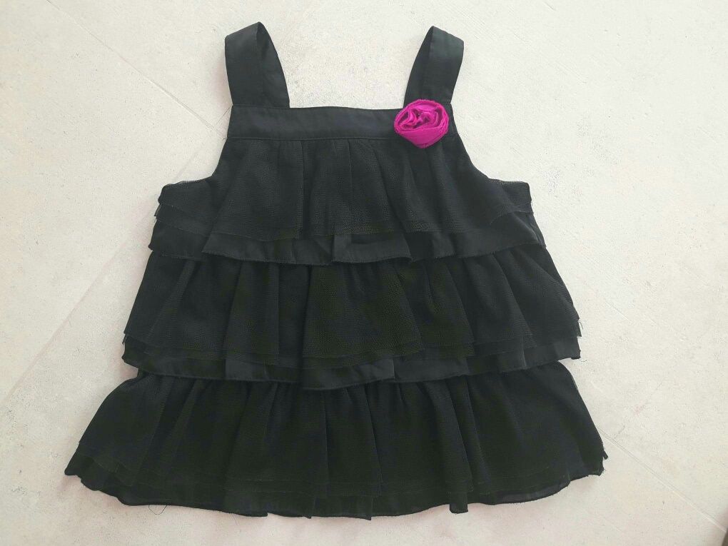 H&M bluzka tunika tiulowa 122/128