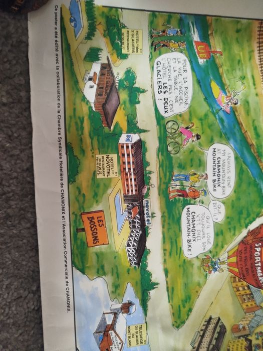 Cartaz animado da cidade Francesa Chamonix