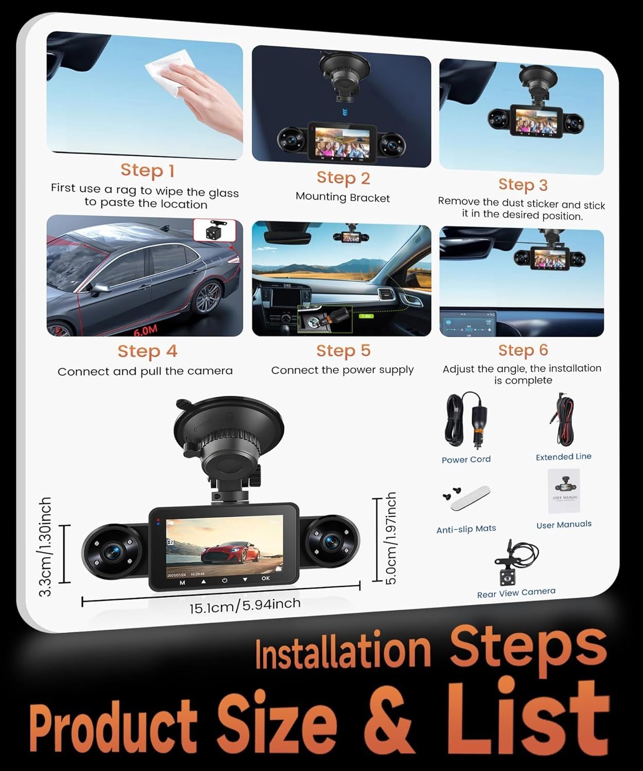 Dashcam 4 Canais 360° – Proteção Completa para o Seu Veículo