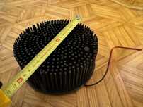Radiator aluminiowy duzy do lampy LED COB 100W fi 180mm h 70mm