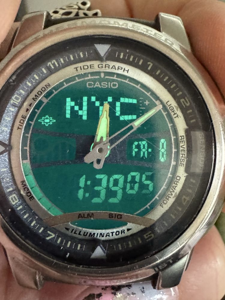 Stary męski zegarek Casio Illuminator