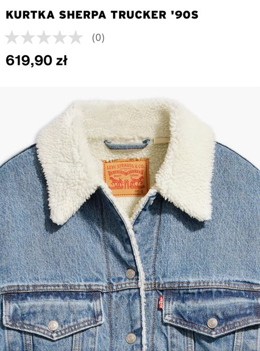 Kurtka Levis Sherpa Trucker’90 z kożuszkiem
