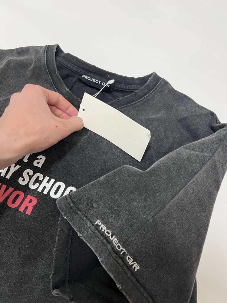 Футболка Grailz Project G/R opium archive washed black M