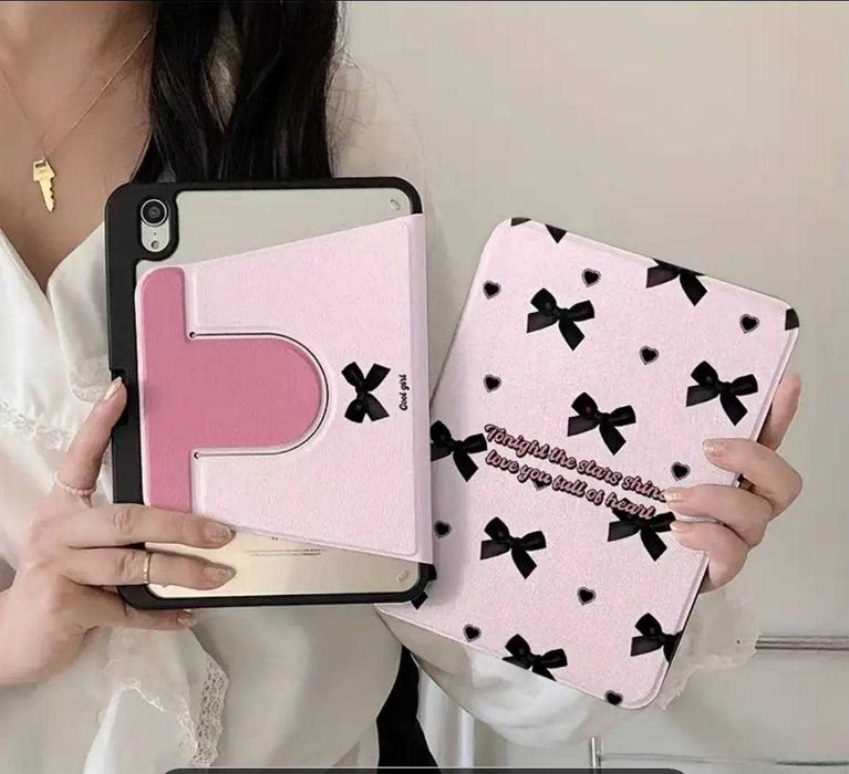 Чохол на Ipad pro 2 чехол книжка рожевий чорний розовый чёрный
