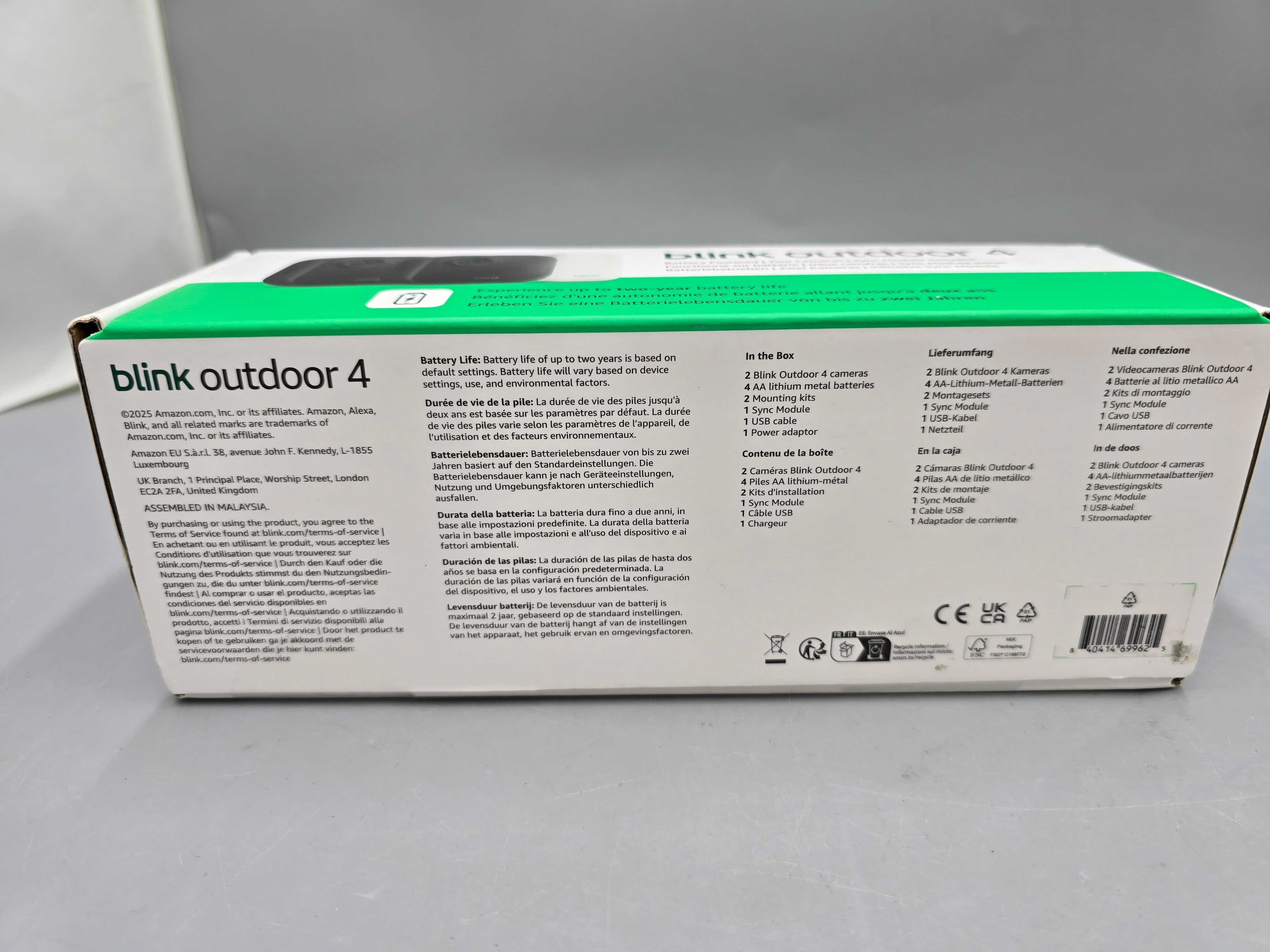Kamera Zewnętrzna Blink Outdoor 4 2 Pack