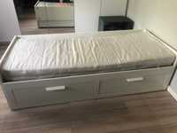 Ikea Brimnes - leżanka z szufladami i 2 materacami