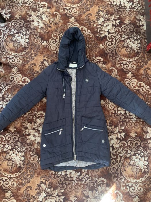 Зимова куртка синя, пальто зимове
