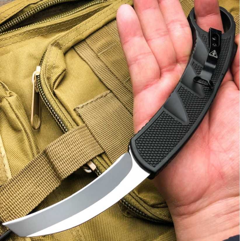 Nóż Sprężynowy wysuwany od frontu OTF automatyczny Karambit F80