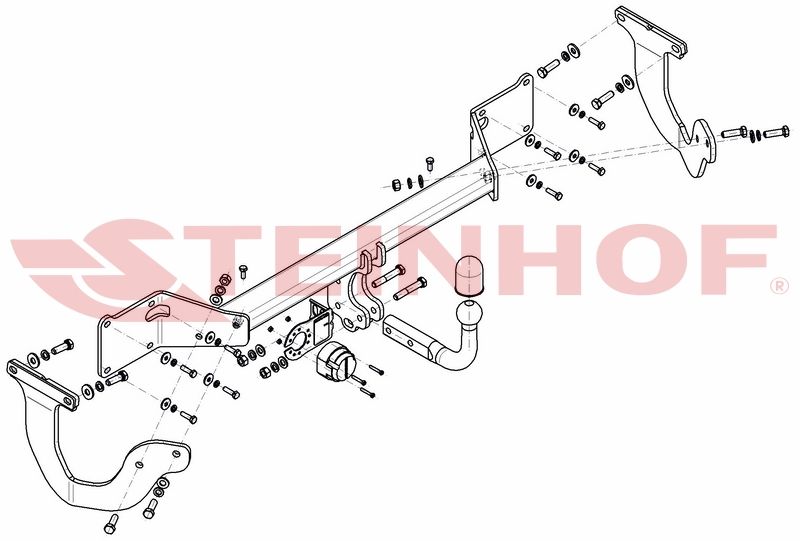 HAK HOLOWNICZY Peugeot Traveller Expert 3 III Toyota ProAce Verso