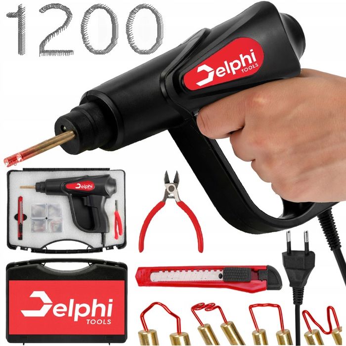 Spawarka Zgrzewarka Do Plastiku Zestaw 1200 Zszywek Lutownica Zszywark