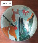 Taça em metal e leiteira