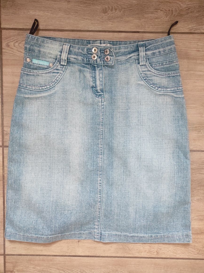 Spódnica midi dżins jeans 40 L