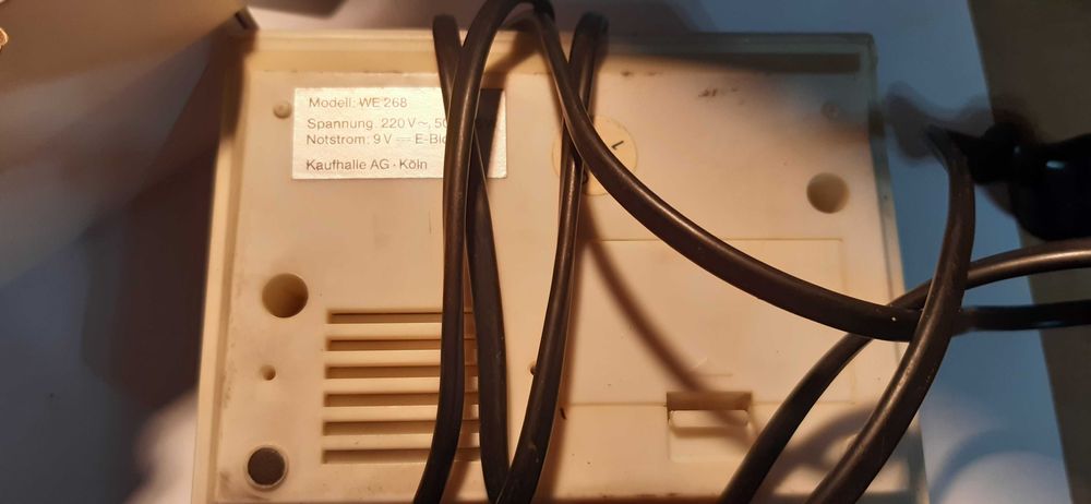 stary zegarek budzik elektroniczny WE-268 Kaufhalle AG Koln
