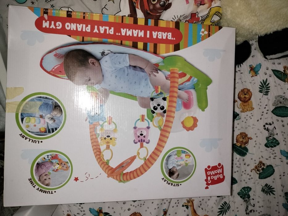 Дитячий розвиваючий музичний килимок BABA I MAMA