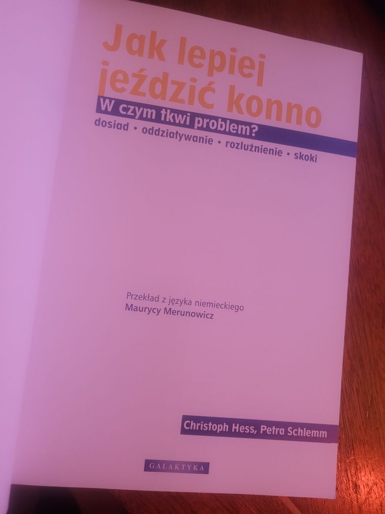 Ch.Hess,P.Schlemm Jak lepiej jeździć konno 2008 Galaktyka + CD