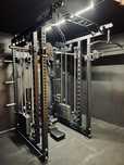 Wielofunkcyjna klatka ze stosami 220kg, SMITH, LATPULL DOWN, DIPY