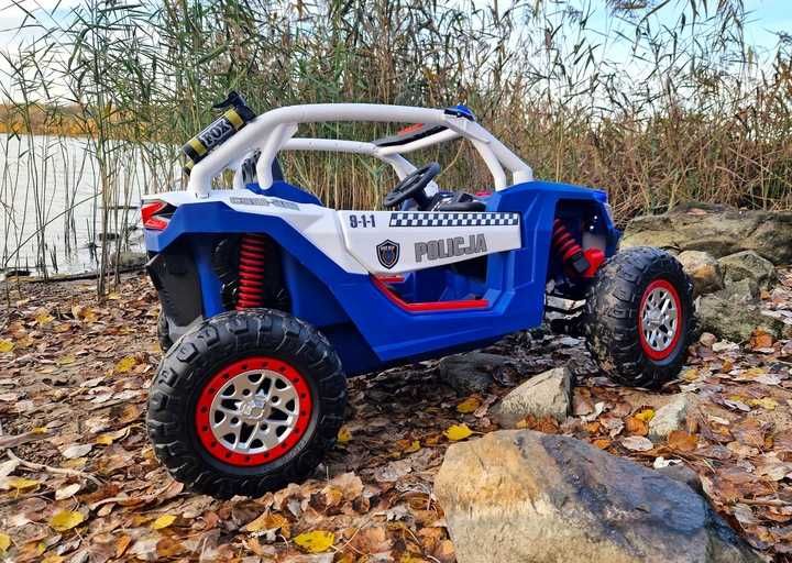 Машина на аккумуляторе Детская машина BUGGY POLICE 4x4 24V