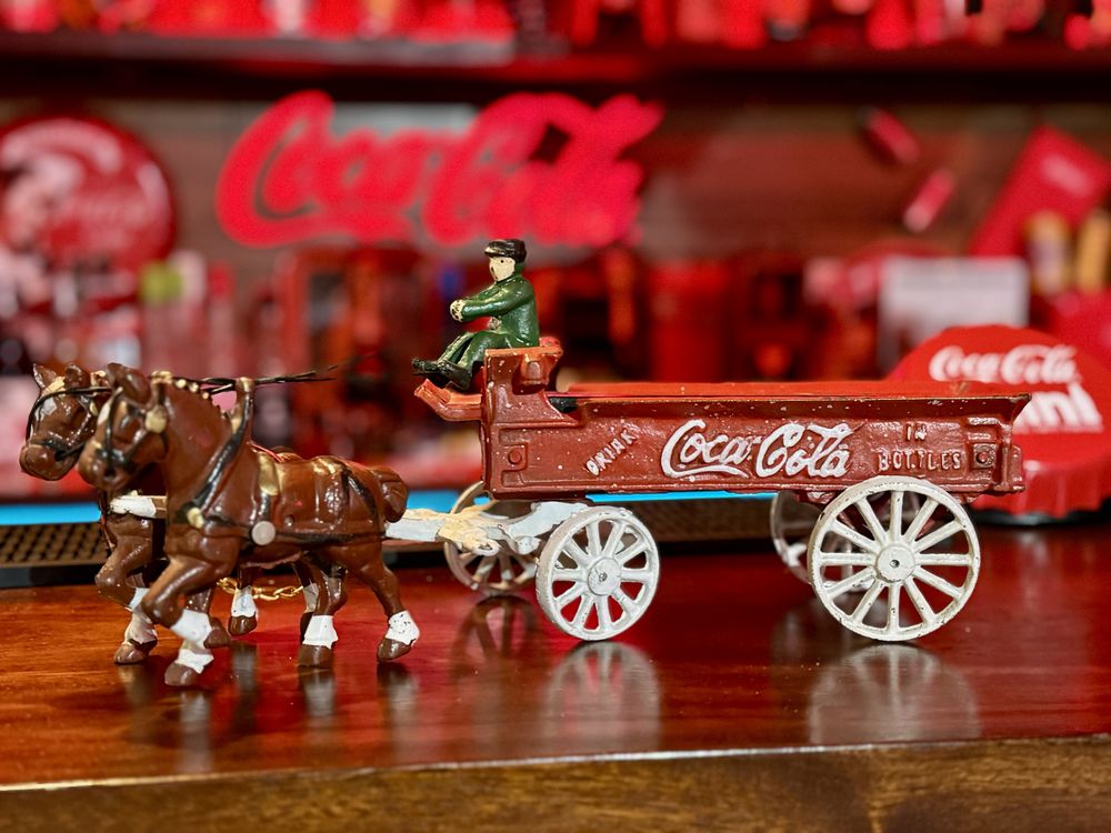 Coca-cola carroça em ferro fundido