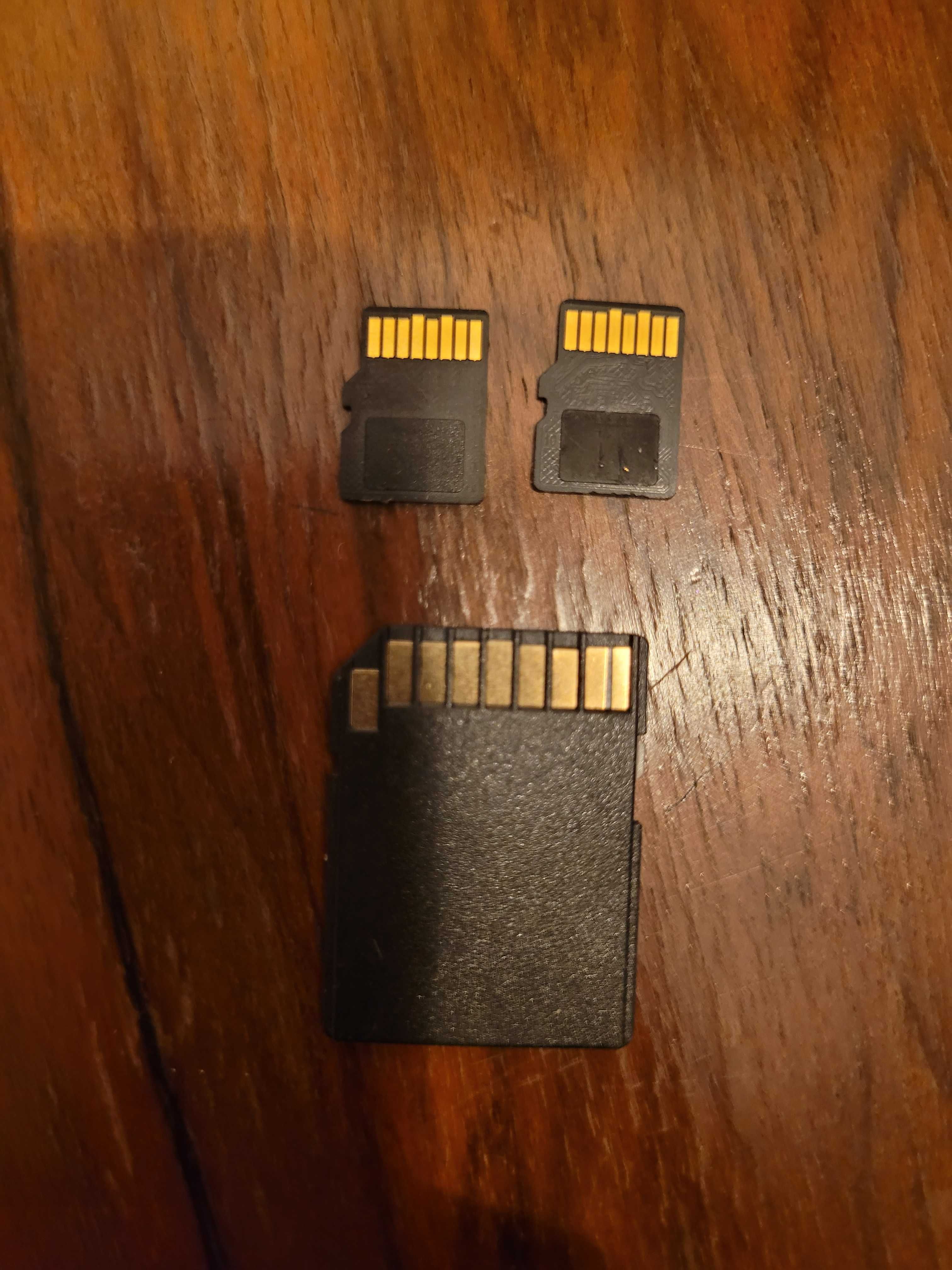 Karty pamięci microSD (1 GB Kingston,512 MB) + Adapter microSD GoodRam