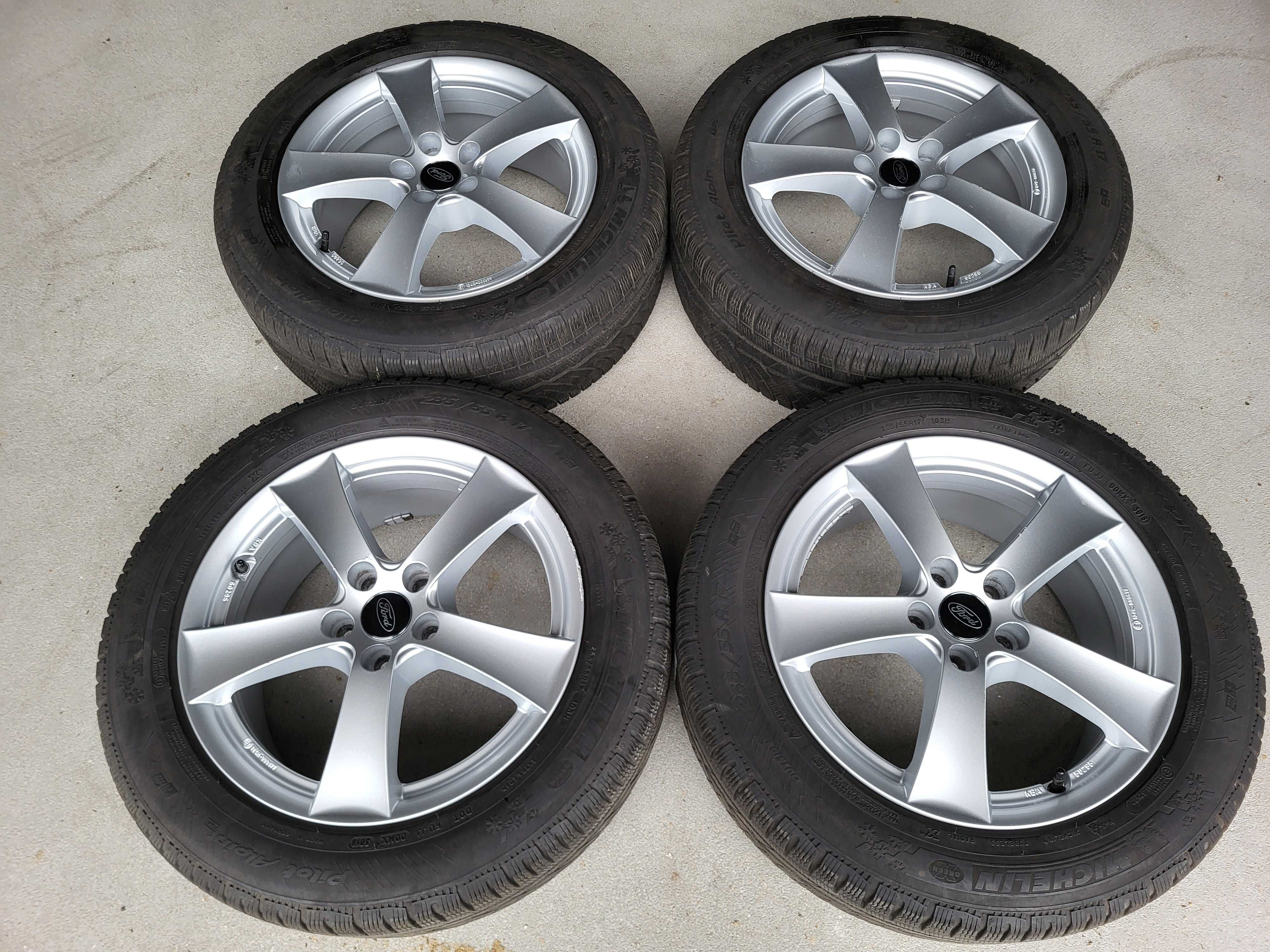 [K160] Koła zimowe 17 Cali 5x108 235/55/17 Michelin Ford Kuga Galaxy