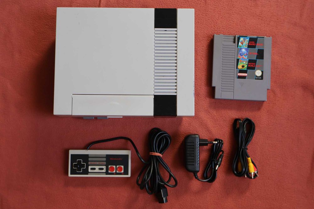 Zestaw Konsola Nintendo Nes PAL Pad ORYGINAŁ Mario/ Duck Hunt /Tetris