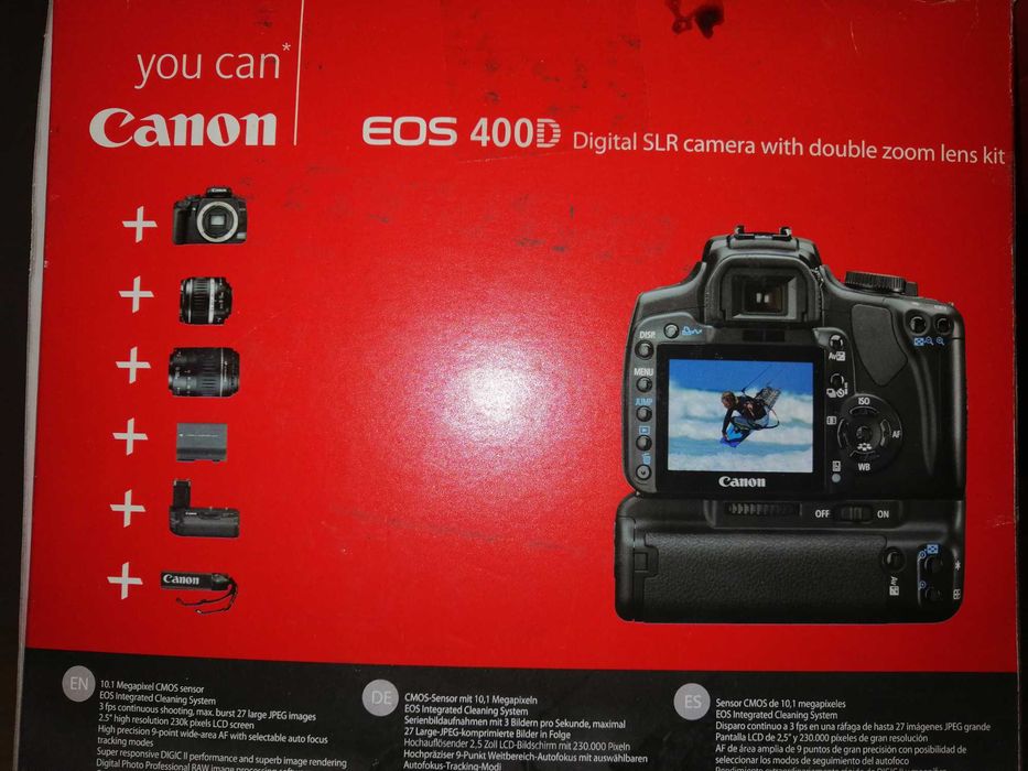 Máquina fotográfica digital, canon, com motor