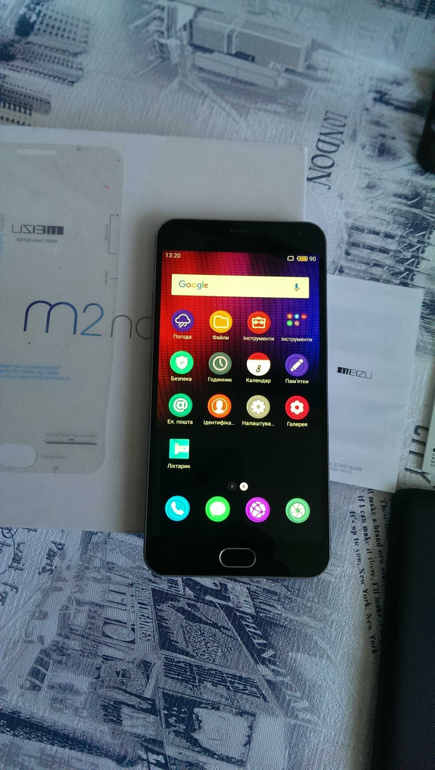 Meizu M2 Note 4G -16GB С Плеймаркетом, 8 Ядер Полностью рабочий смарт