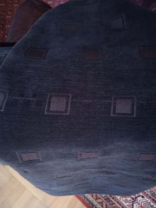 Zasłony z czekoladowej szenili + lambrekin marki  Dunelm