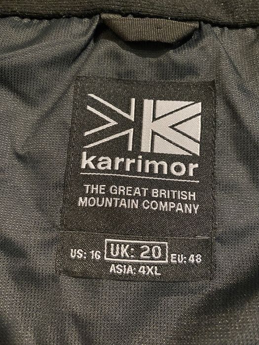 (M-L) KARRIMOR Черная курточка на мембране осенняя весенняя ветровка