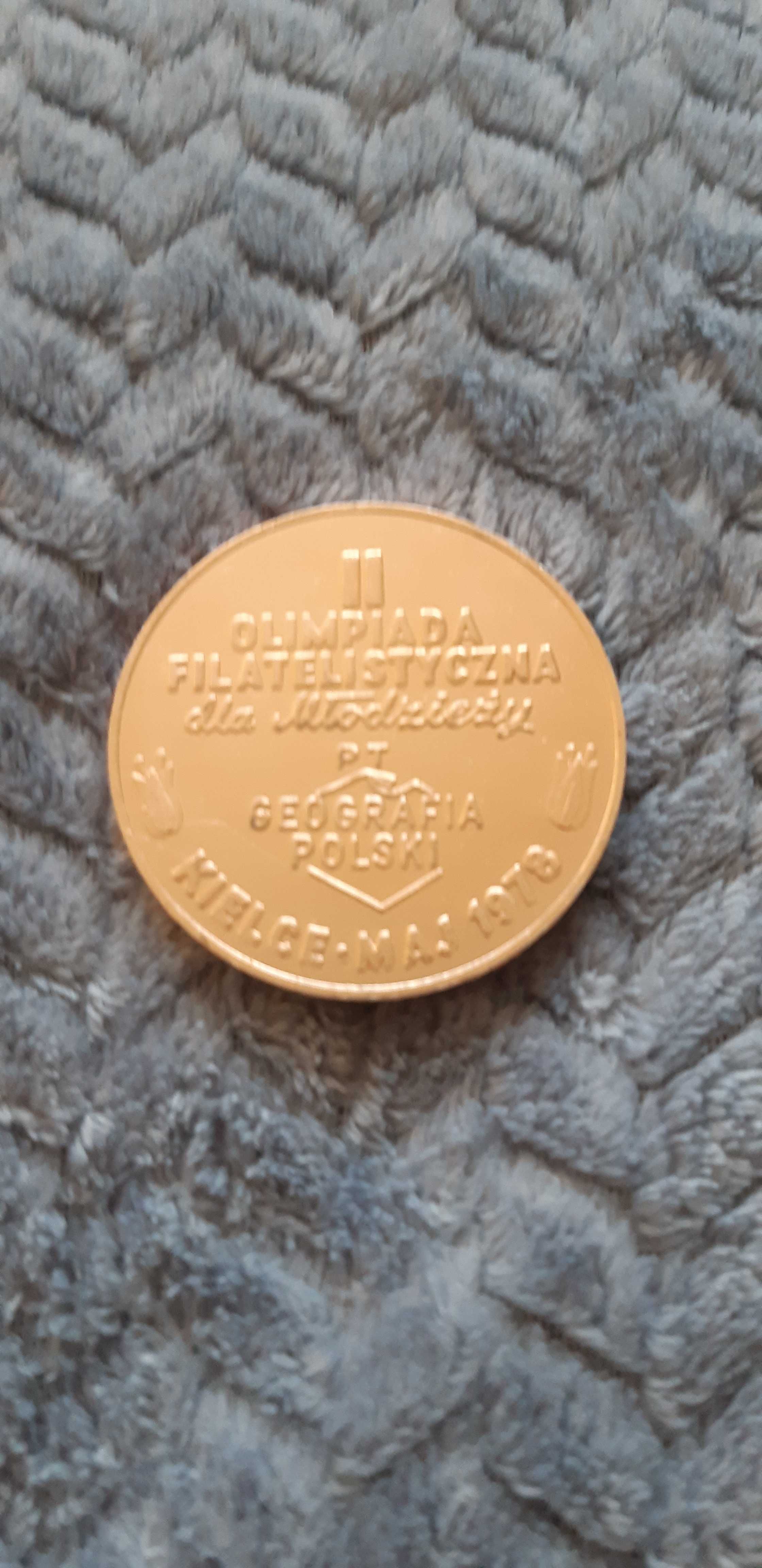 medal II Olimpiada filatelistyczna dla młodzieży Kielce maj  1978