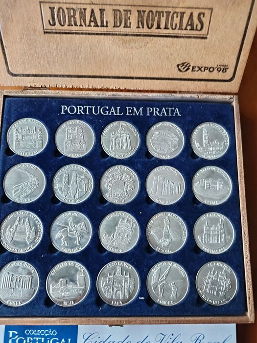 Medalha de Cada Capital de Distrito de Portugal em Prata