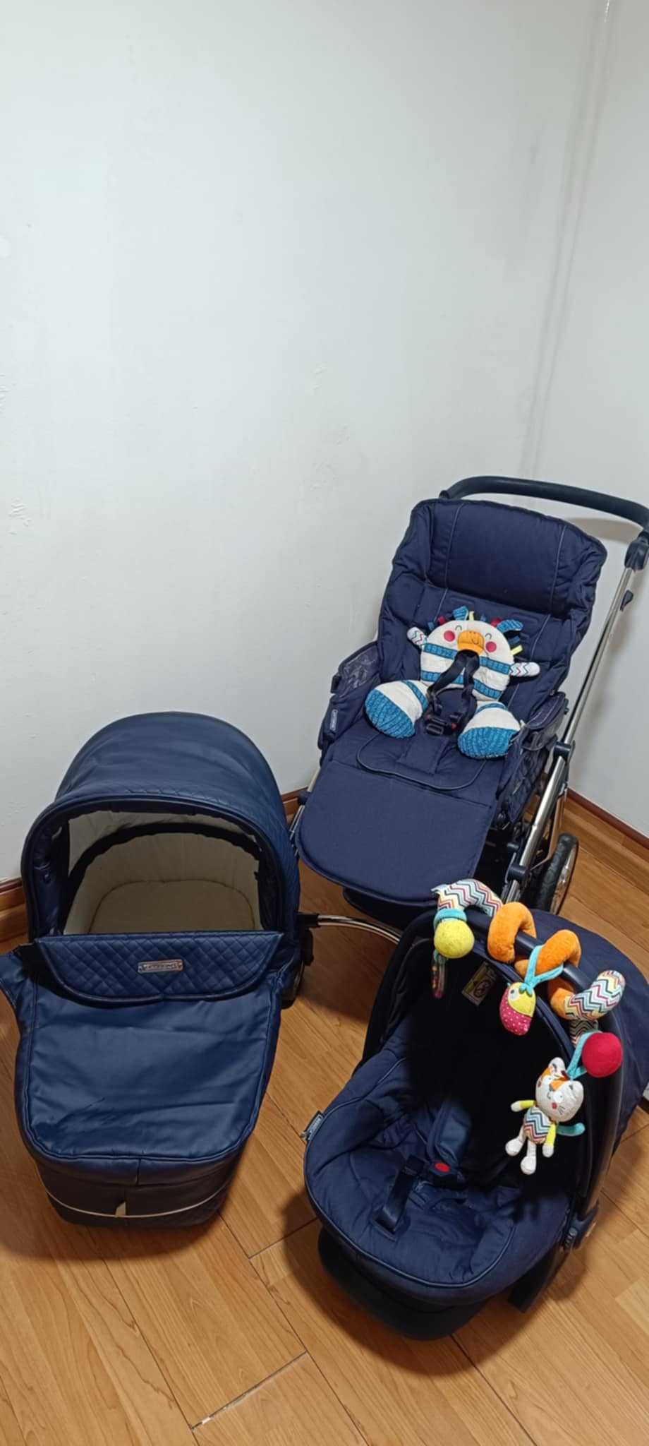 Trio bebecar azul escuro