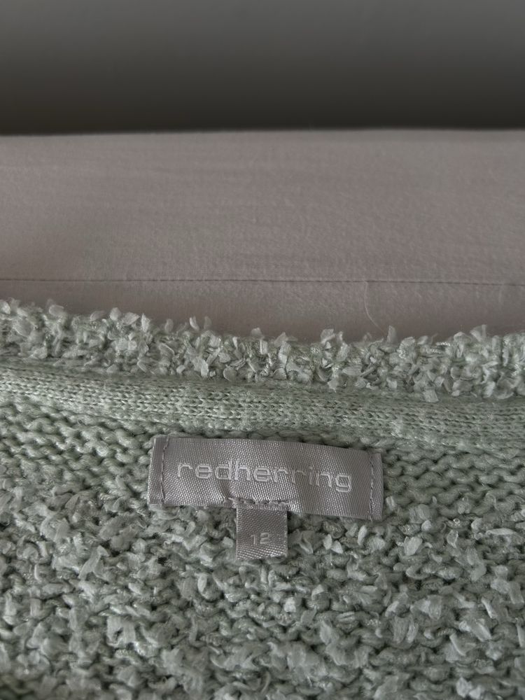 Miętowy sweter S