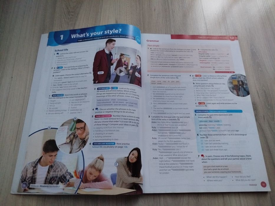 Podręcznik i ćwiczenia Vision 2 szkoła średnia liceum technikum