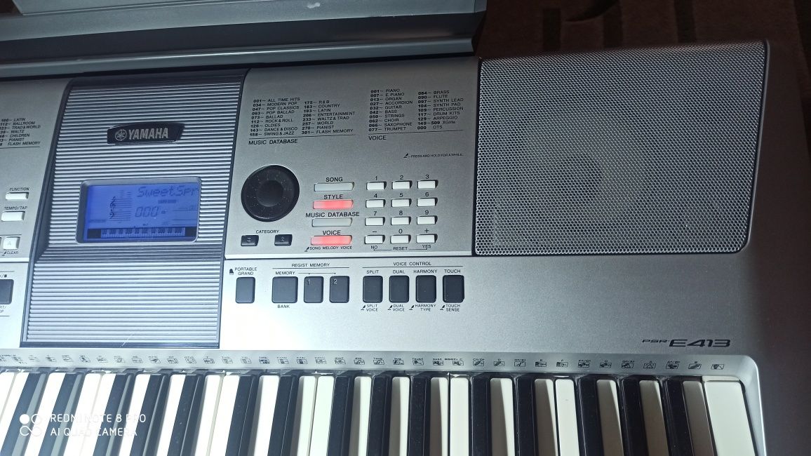 Yamaha PSR E 413 keyboard klawisze
