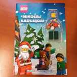 Figurka LEGO Święty Mikołaj + Zeszyt "Mikołaj nadciąga!" super prezent