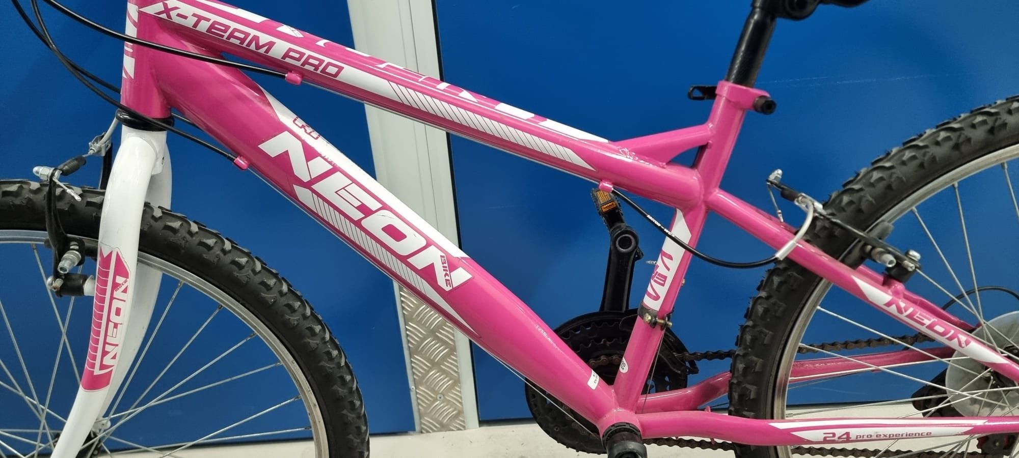 Bicicleta Criança Neon Rosa
