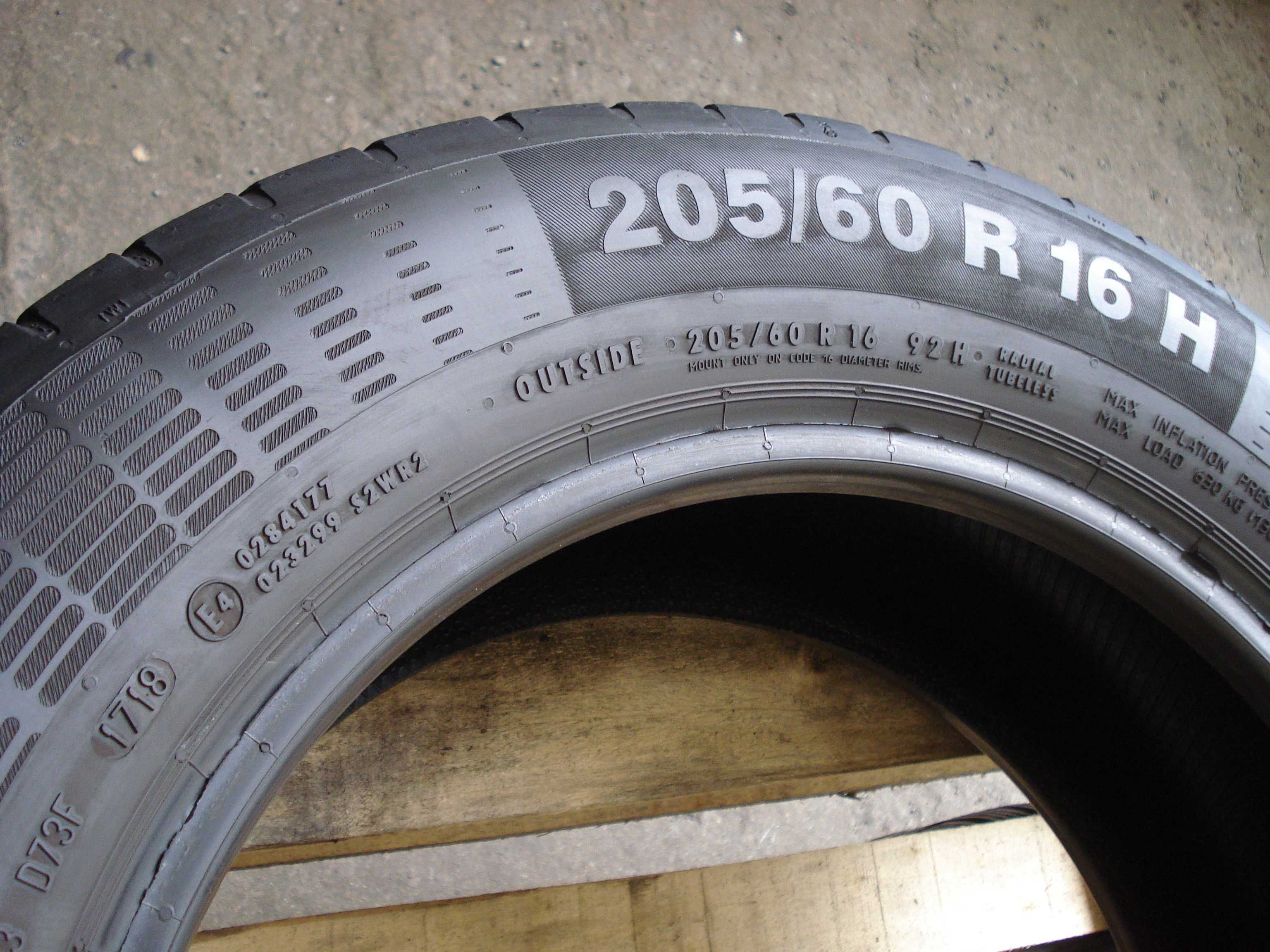 Continental Eco Contact 5  205/60 r 16  2 - sztuki letnie