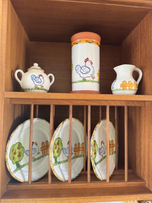 Serviço Rústico pintado á mão