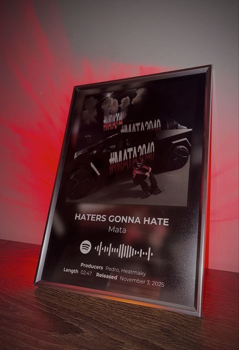 Mata Plakat A4 haters gonna hate mata33