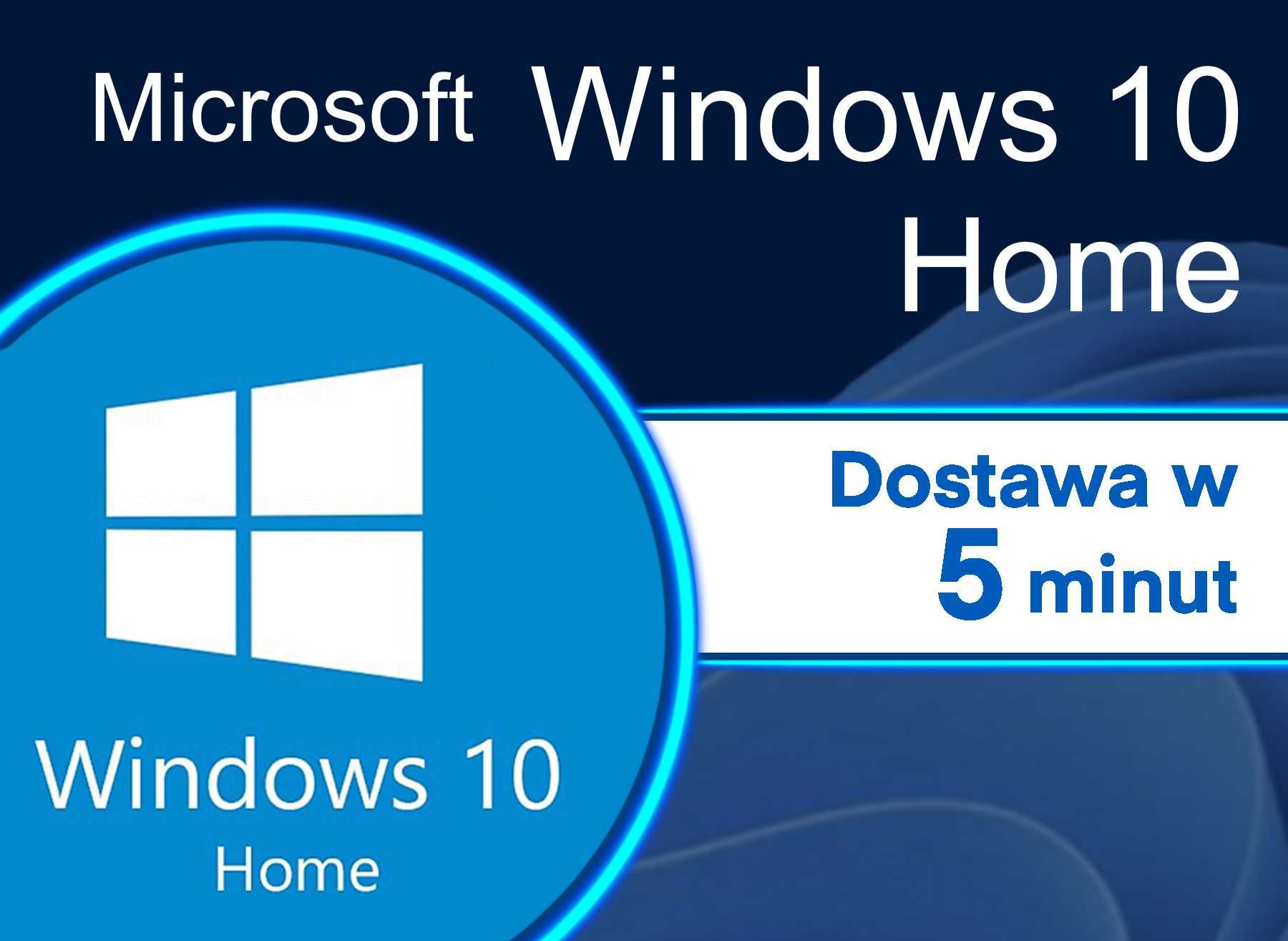 Windows 10 Home Klucz Licencja DOSTAWA 5 MINUT DOŻYWOTNIO