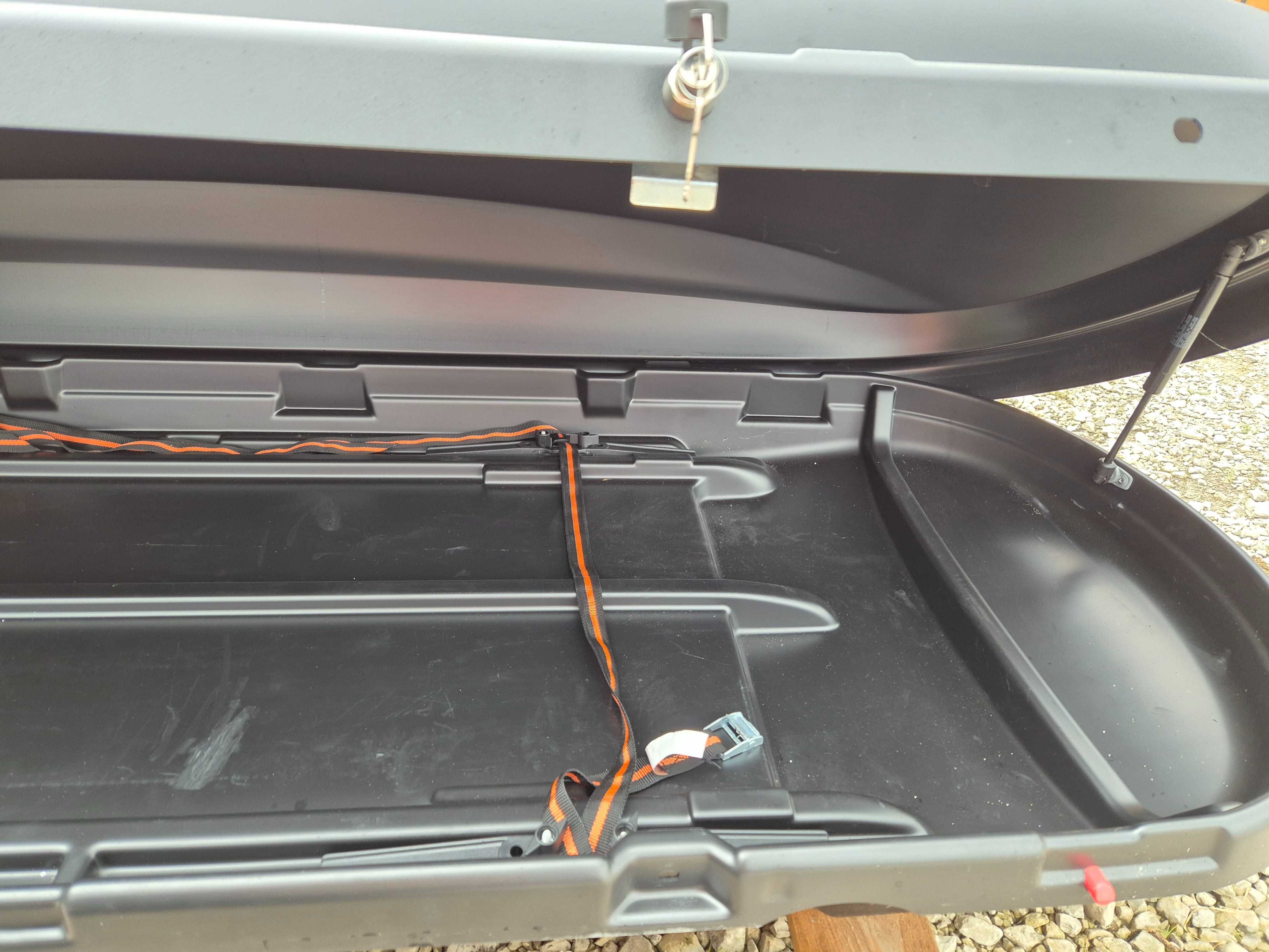 Bagażnik dachowy Box VW, Basic 340L, czarny matowy, oryginalny