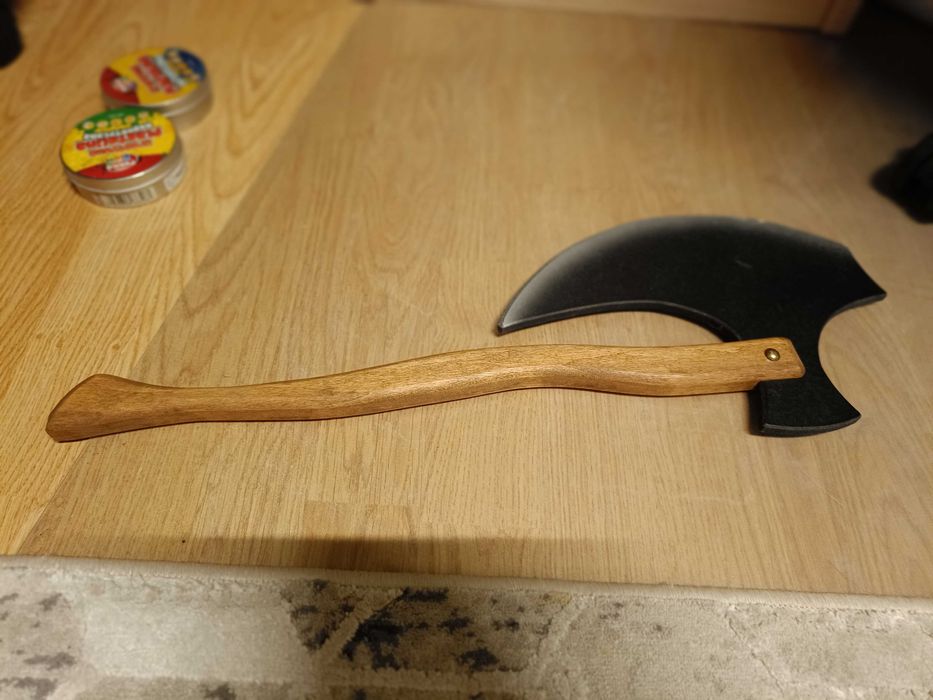 Topór rycerza,Wikinga drewniany jednostronny 50cm-karnawał, Halloween