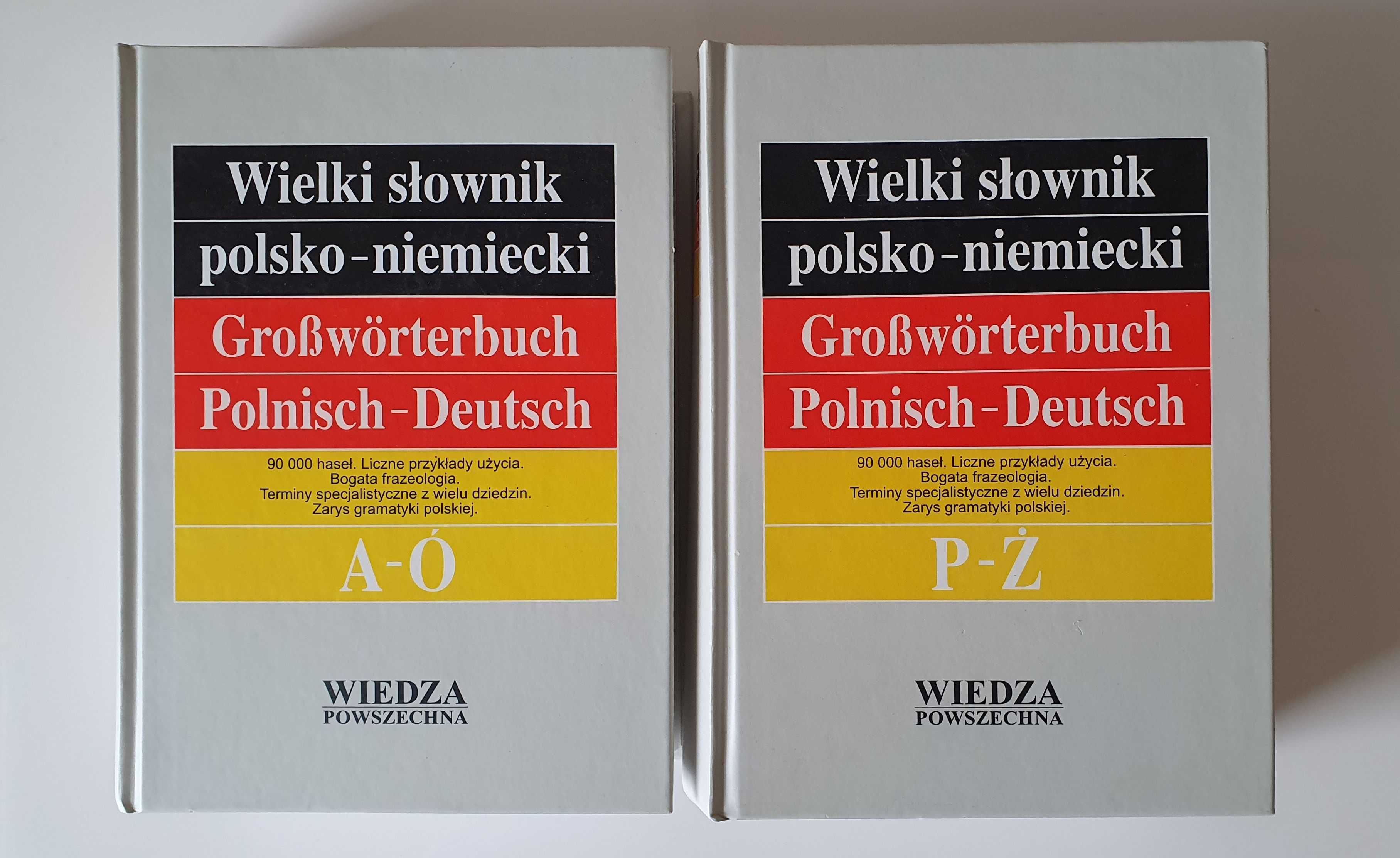 Wielki słownik polsko-niemiecki AÓ PŻ 2 tomy Wiedza Powszechna