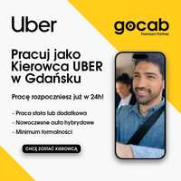 Pracuj jako kierowca UBER w Gdańsku na wynajętym samochodzie