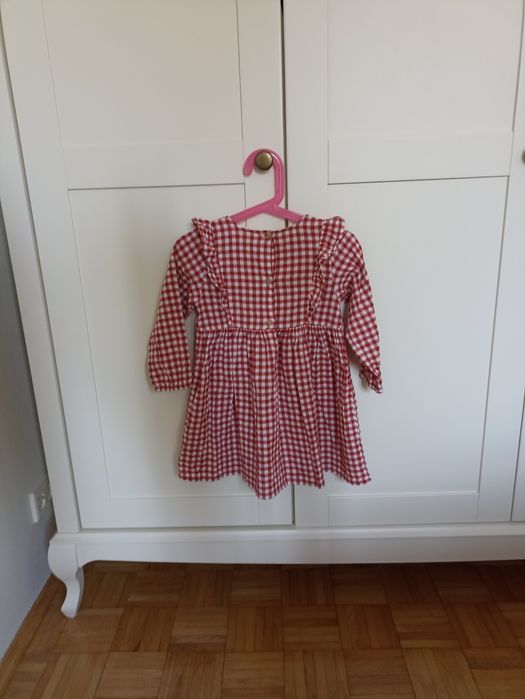 Bawełniana sukienka świąteczna 92 h&m