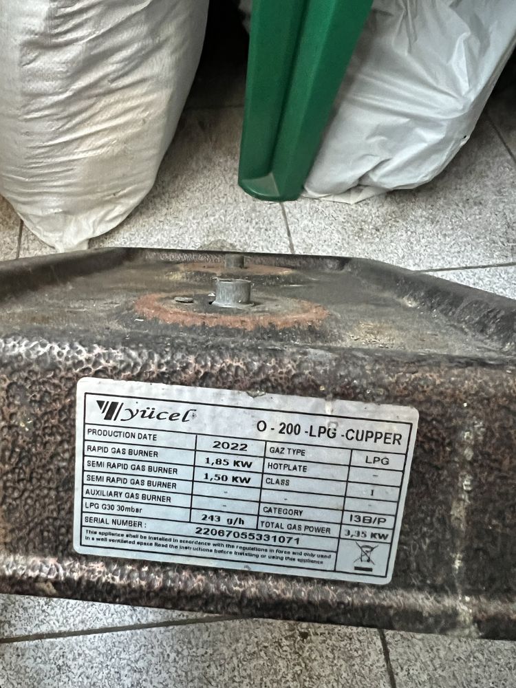 Плитка газова 2 камфорки з редуктором